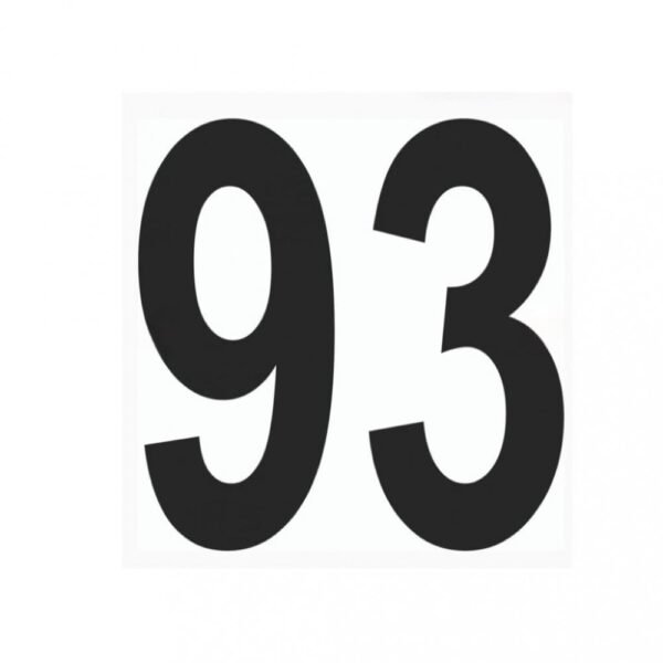 استكير 93 باب السيارة او الزجاج الامامي لون اسود