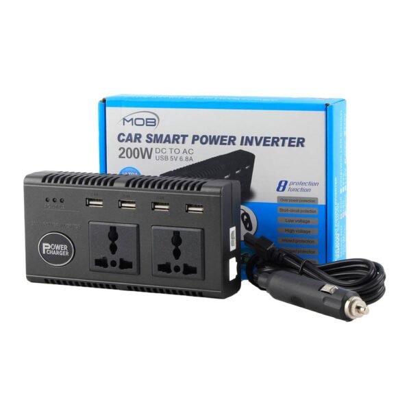 محول كهرباء 12V TO 220V 200W PI101