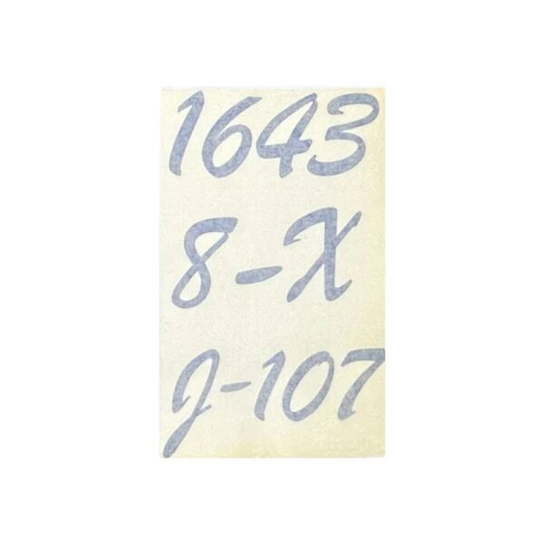 استيكر زجاج ازرق 1643