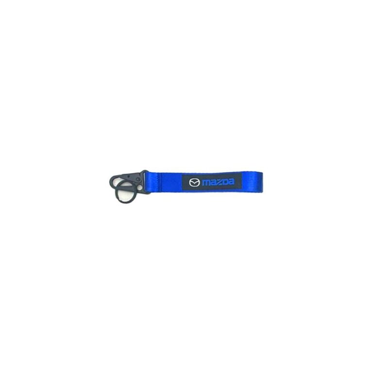 ميدالية مفاتيح تعليق قماش ازرق مازدا