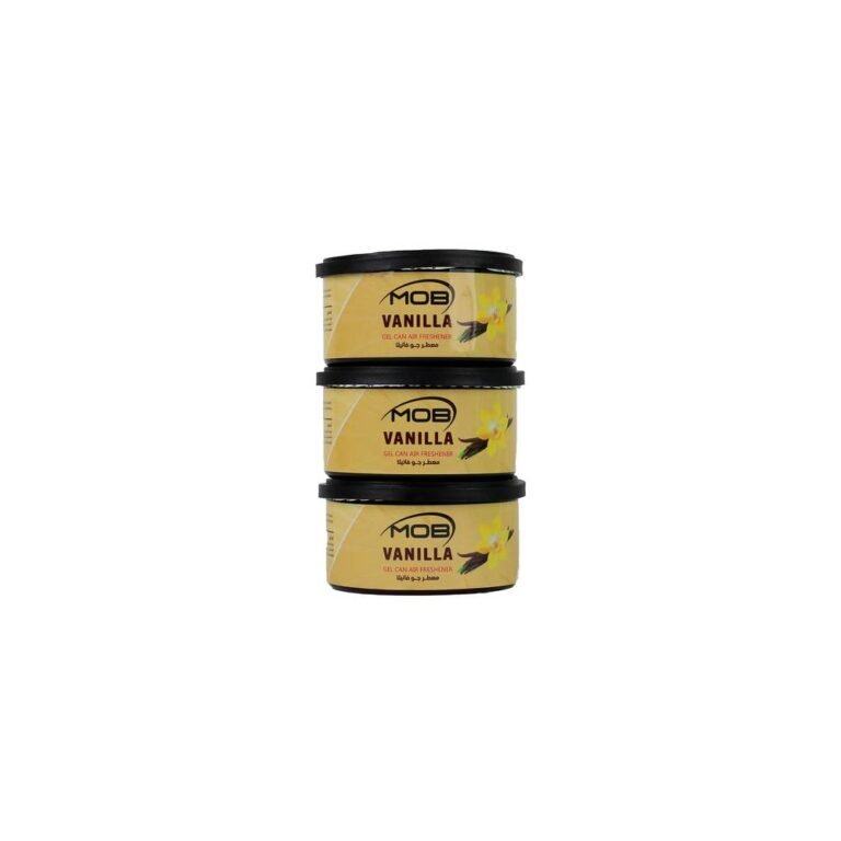 أم او بي علبة جل فانيلا 3 في 1 معطر جو للسيارة