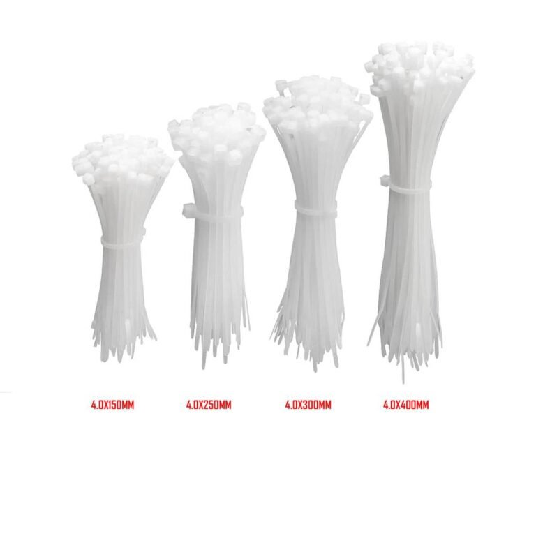 رباط بلاستيك ابيض 4.0X250MM 100PCS