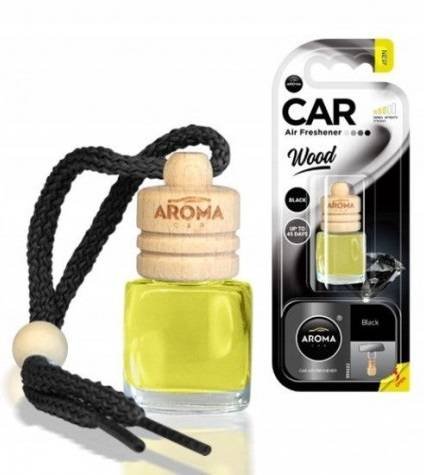 اروما معطر جو سيارة - جرة معلقة برائحة خشب أسود 6 مل