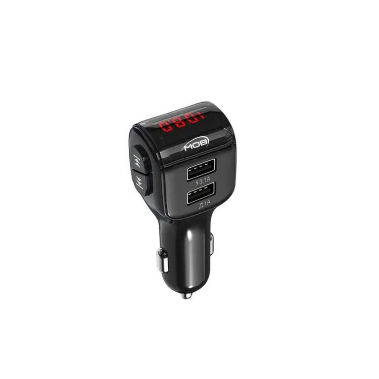 ايم او بي جهاز إرسال FM لاسلكي USB شاحن A01 Bluetooth 5.0 إصدار السيارة