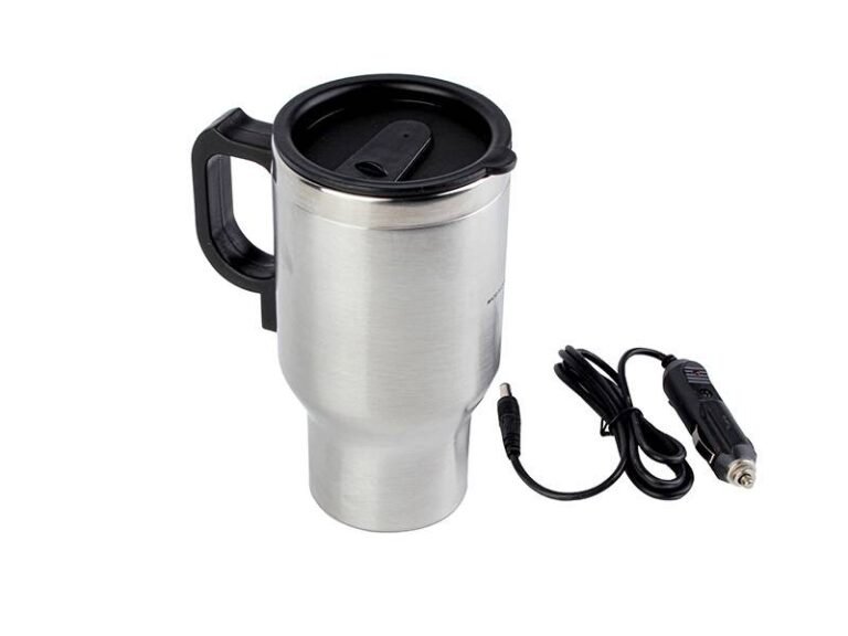 HEATED TRAVEL MUG STAINLESS STEEL 12V
