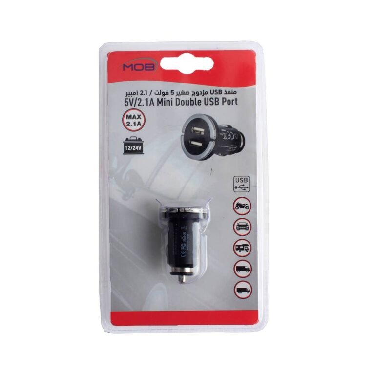 منفذ USB مزدوج صغير 2.1A x 1.1A