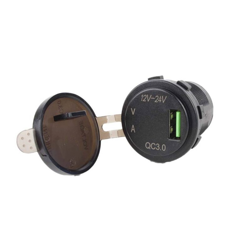 منفذ USB دائري شحن سريع + قارئ